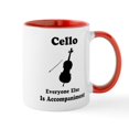 thumbnail image 1 of CafePress - Cello Player Mug - 11 oz Ceramic Mug - Novelty Coffee Tea Cup, 1 of 4