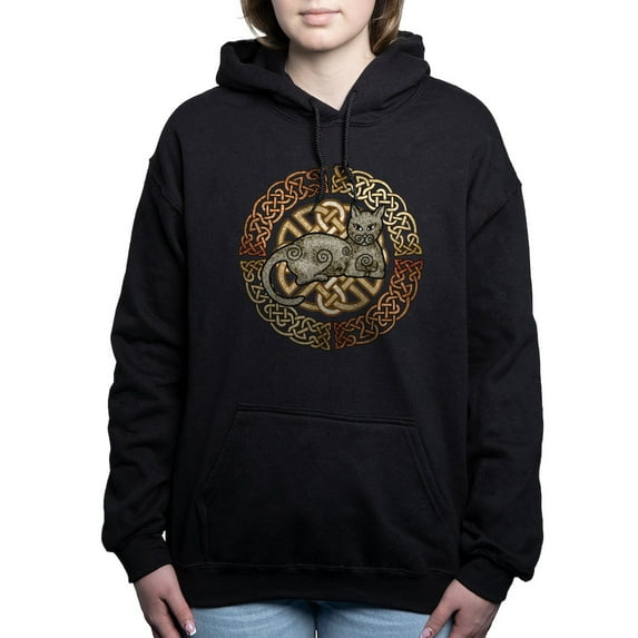 CafePress - Celtic Cat Hooded Sweatshirt - Pullover Hoodie, Classic & Comfortable Hooded Sweatshirt