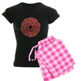 thumbnail image 1 of CafePress - Celtic Christmas Knot Women's Dark Pajamas - Women's Short Sleeve Print T-Shirt and Pants Dark Cotton Pajama Set, 1 of 7