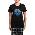 thumbnail image 1 of CafePress - Celtic Dragons In Blue Gray Women's Dark Pajamas - Women's Short Sleeve Print T-Shirt and Pants Dark Cotton Pajama Set, 1 of 7