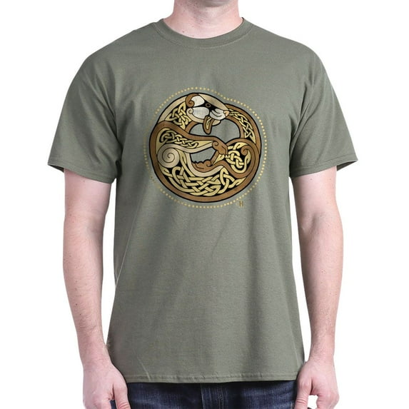 CafePress - Celtic Ferret Dark T Shirt - Men's Classic Graphic Cotton T-Shirt