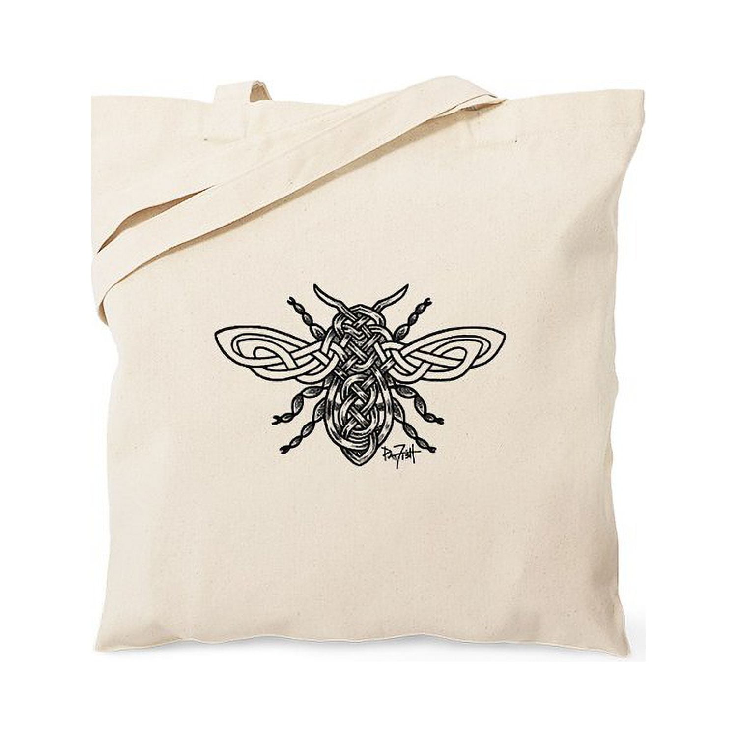 CafePress Celtic Circle Tote Bag - Natural Canvas Reusable Shopping Bag, Two Sizes, Durable & Washable
