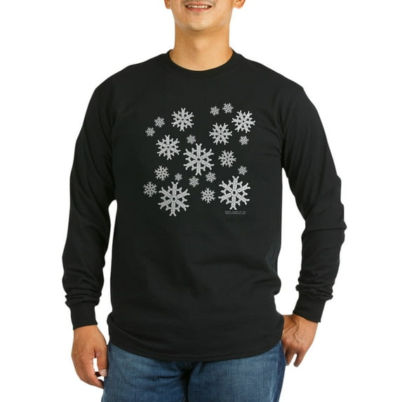 CafePress - Celtic Knotwork Snowflake Long Sleeve Dark T Shirt - Long Sleeve Dark T-Shirt