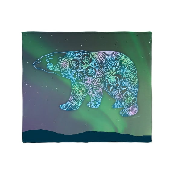 CafePress - Celtic Polar Bear Throw Blanket - Soft Fleece Throw Blanket, 50"x60" for All Ages