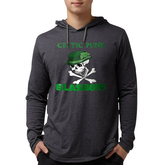 CafePress - Celtic Punk Glasgow Long Sleeve T Shirt - Mens Hooded Shirt