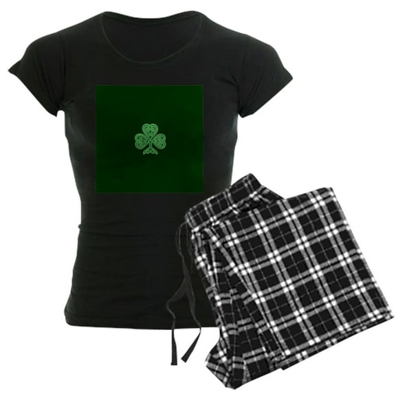 CafePress - Celtic Shamrock St Patrick - Women's Dark Pajamas