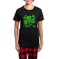 thumbnail image 1 of CafePress - Celtic Shamrocks Women's Dark Pajamas - Women's Short Sleeve Print T-Shirt and Pants Dark Cotton Pajama Set, 1 of 7