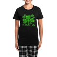 thumbnail image 1 of CafePress - Celtic Shamrocks Women's Dark Pajamas - Women's Short Sleeve Print T-Shirt and Pants Dark Cotton Pajama Set, 1 of 7