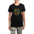 thumbnail image 1 of CafePress - Celtic Stained Glass Spiral Women's Dark Pajamas - Women's Short Sleeve Print T-Shirt and Pants Dark Cotton Pajama Set, 1 of 7