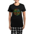 thumbnail image 1 of CafePress - Celtic Stained Glass Spiral Women's Dark Pajamas - Women's Short Sleeve Print T-Shirt and Pants Dark Cotton Pajama Set, 1 of 7