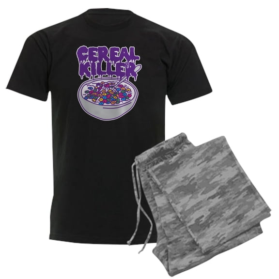 CafePress - Cereal Killer Men's Dark Pajamas - Men's Dark Loose Fit Cotton Pajama Set