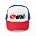 thumbnail image 1 of CafePress - Certified Diver - Adjustable Unisex Printed Trucker Hat with Mesh Back, 1 of 10