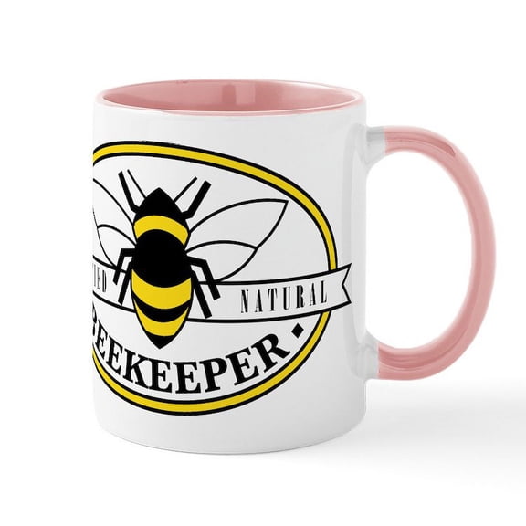 CafePress - Certified Natural Beekeeper - 11 oz Ceramic Mug - Novelty Coffee Tea Cup
