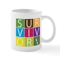 thumbnail image 1 of CafePress - Cervicalcancer Survivortile Mug - 11 oz Ceramic Mug - Novelty Coffee Tea Cup, 1 of 4
