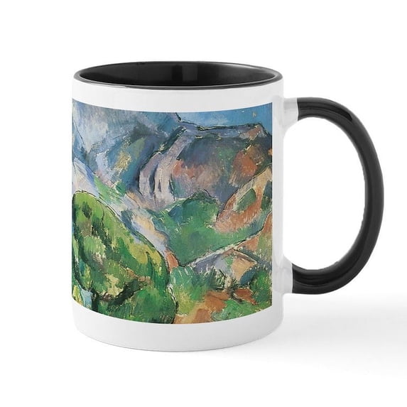 CafePress - Cezanne Mont Sainte Victoire Mugs - 11 oz Ceramic Mug - Novelty Coffee Tea Cup
