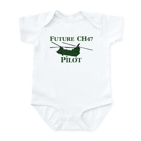 CafePress - Ch47 Infant Bodysuit - Baby Light Bodysuit, Size Newborn - 24 Months