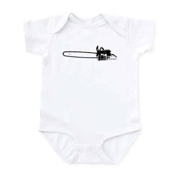 CafePress - Chainsaw Infant Bodysuit - Baby Light Bodysuit, Size Newborn - 24 Months