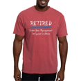 thumbnail image 1 of CafePress - Chalkboard Retired Under New Management T Shirt - Mens Comfort Colors Shirt, 1 of 5