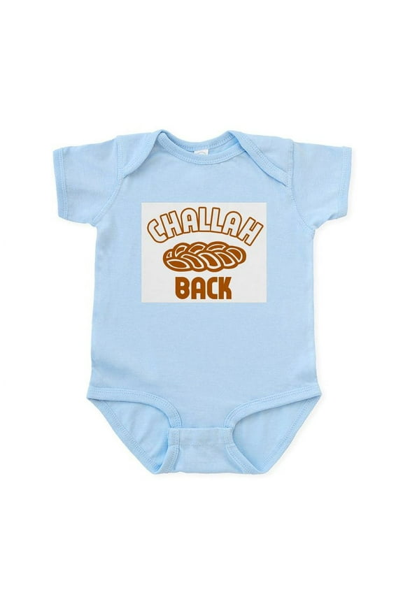 - Challah Back! Infant Creeper - Baby Light Bodysuit, Size Newborn - 24 Months