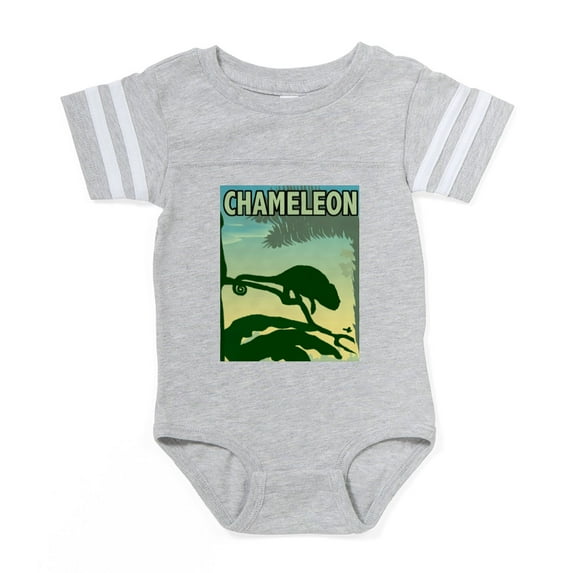 CafePress - Chameleon - Cute Infant Baby Football Bodysuit