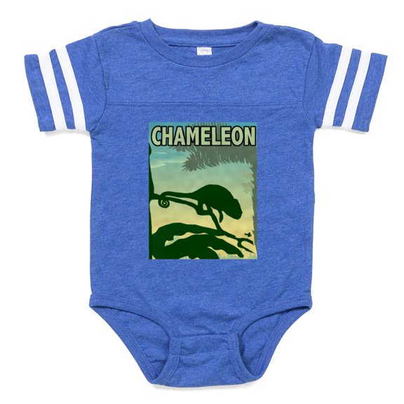 CafePress - Chameleon - Cute Infant Baby Football Bodysuit