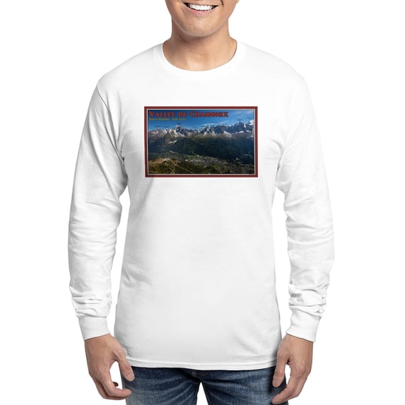 CafePress - Chamonix Valley Long Sleeve T Shirt - Unisex Cotton Long Sleeve T-Shirt