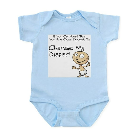 CafePress - Change My Diaper! Infant Bodysuit - Baby Light Bodysuit, Size Newborn - 24 Months