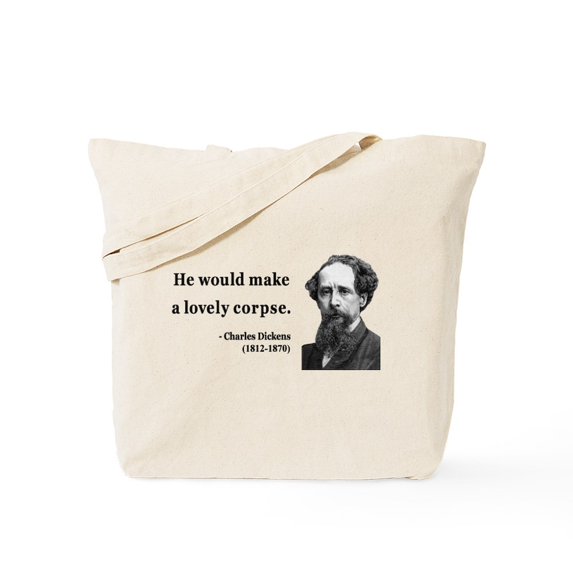 CafePress - Charles Dickens 18 Tote Bag - Unisex Canvas Tote Bag, Beige, 1-Piece