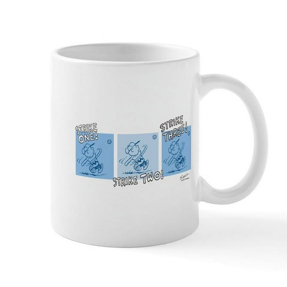 CafePress - Charlie Brown Baseball Mug - 11 oz Ceramic Mug - Novelty Coffee Tea Cup