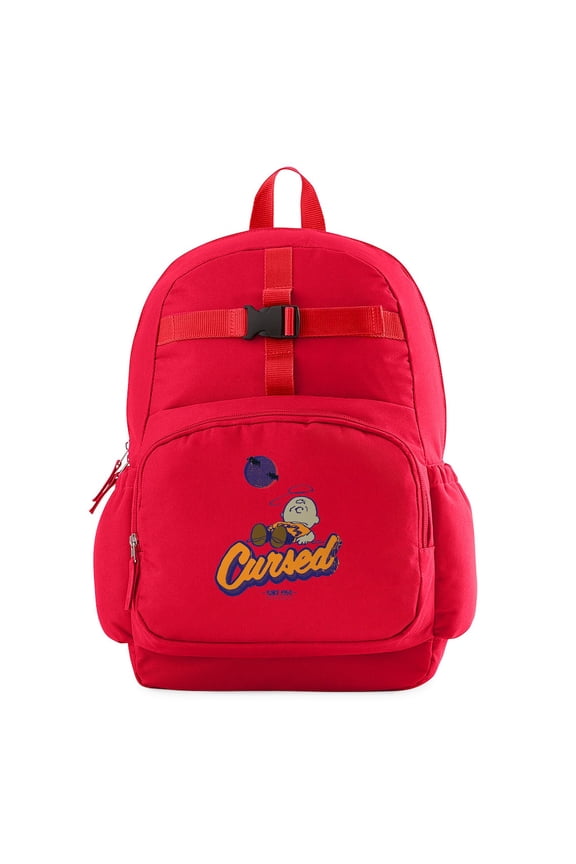 - Charlie Brown Cursed - Cute School Travel Backpack