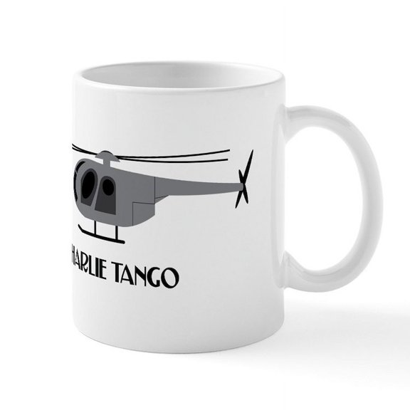 CafePress - Charlie Tango Chopper Mugs - 11 oz Ceramic Mug - Novelty Coffee Tea Cup