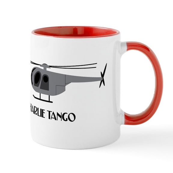 CafePress - Charlie Tango Chopper Mugs - 11 oz Ceramic Mug - Novelty Coffee Tea Cup