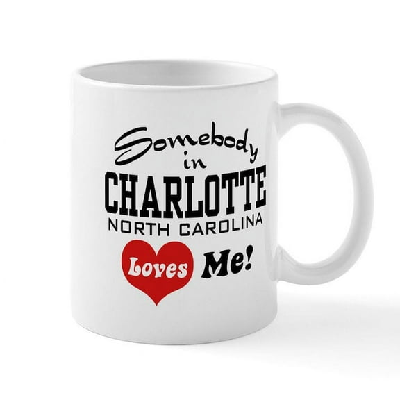 CafePress - Charlotte North Carolina Mug - 11 oz Ceramic Mug - Novelty Coffee Tea Cup