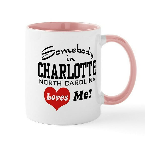 CafePress - Charlotte North Carolina Mug - 11 oz Ceramic Mug - Novelty Coffee Tea Cup