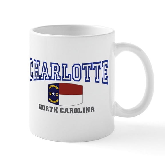 CafePress - Charlotte, North Carolina NC USA Mug - 11 oz Ceramic Mug - Novelty Coffee Tea Cup