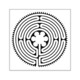 thumbnail image 1 of CafePress - Chartres Essence Labyrinth Square Sticker 3 X 3 - Square Sticker 3" x 3", 1 of 1