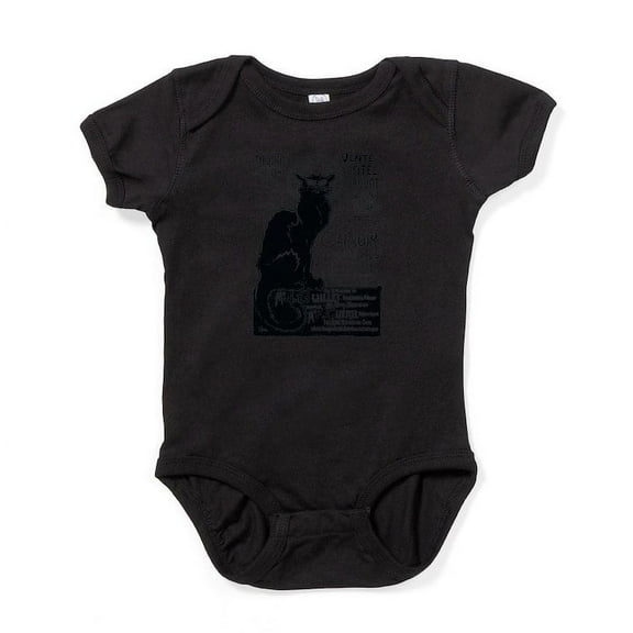 CafePress - Chat Noir Cat - Cute Infant Bodysuit Baby Romper - Size Newborn - 24 Months