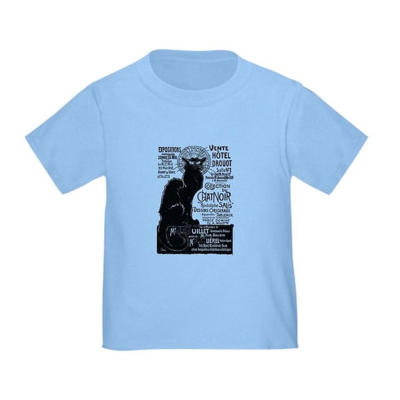 CafePress - Chat Noir Cat T Shirt - Cute Toddler T-Shirt, 100% Cotton