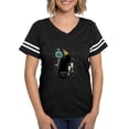 thumbnail image 1 of CafePress - Chat Noir New Years Party Countdown Light T Shirt - Womens Football Shirt, 1 of 4