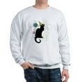 thumbnail image 1 of CafePress - Chat Noir New Years Party Countdown Sweatshirt - Crew Neck Sweatshirt, 1 of 4