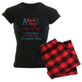 thumbnail image 1 of CafePress - Chatham Pajamas - Women's Short Sleeve Print T-Shirt and Pants Dark Cotton Pajama Set, 1 of 7