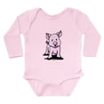thumbnail image 1 of CafePress - Chatty Pig Long Sleeve Infant Bodysuit - Long Sleeve Cotton Baby Bodysuit, 1 of 4