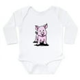 thumbnail image 1 of CafePress - Chatty Pig Long Sleeve Infant Bodysuit - Long Sleeve Cotton Baby Bodysuit, 1 of 4
