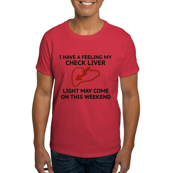 CafePress - Check Liver Light Dark T Shirt - Men's Classic Graphic Cotton T-Shirt