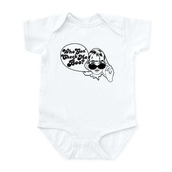 CafePress - Check Me Boo Infant Bodysuit - Baby Light Bodysuit, Size Newborn - 24 Months