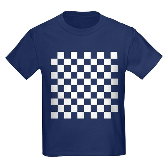 CafePress - Checkerboard Kids Dark T Shirt - Dark T-Shirt Kids XS-XL
