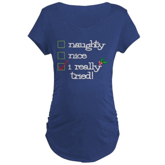 CafePress - Checklist Maternity Dark T Shirt - Maternity Dark T-Shirt