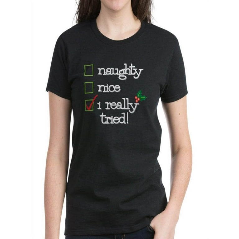 CafePress - Checklist T Shirt - Women's Dark T-Shirt