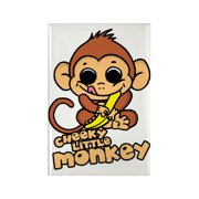 CafePress - Cheeky Little Monkey - Rectangle Magnet, 2"x3" Refrigerator Magnet