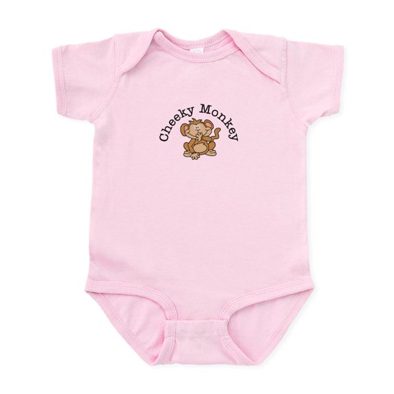 CafePress - Cheeky Monkey Infant Bodysuit - Baby Light Bodysuit, Size Newborn - 24 Months